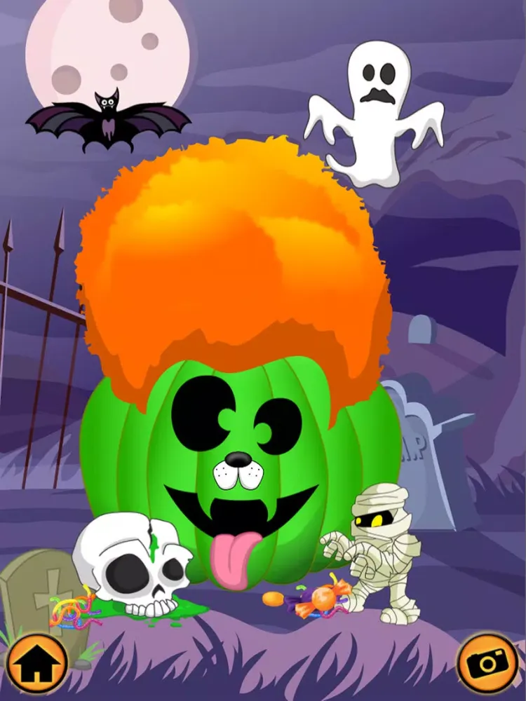 تصاویر Halloween Pumpkin Maker Decorate Virtual Makeover iPad 