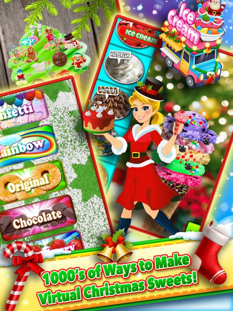 Zrzuty ekranu Christmas Dessert Santa Bake Shop Candy Maker Cook iPad 