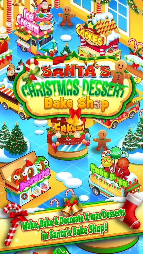 Zrzuty ekranu Christmas Dessert Santa Bake Shop Candy Maker Cook
