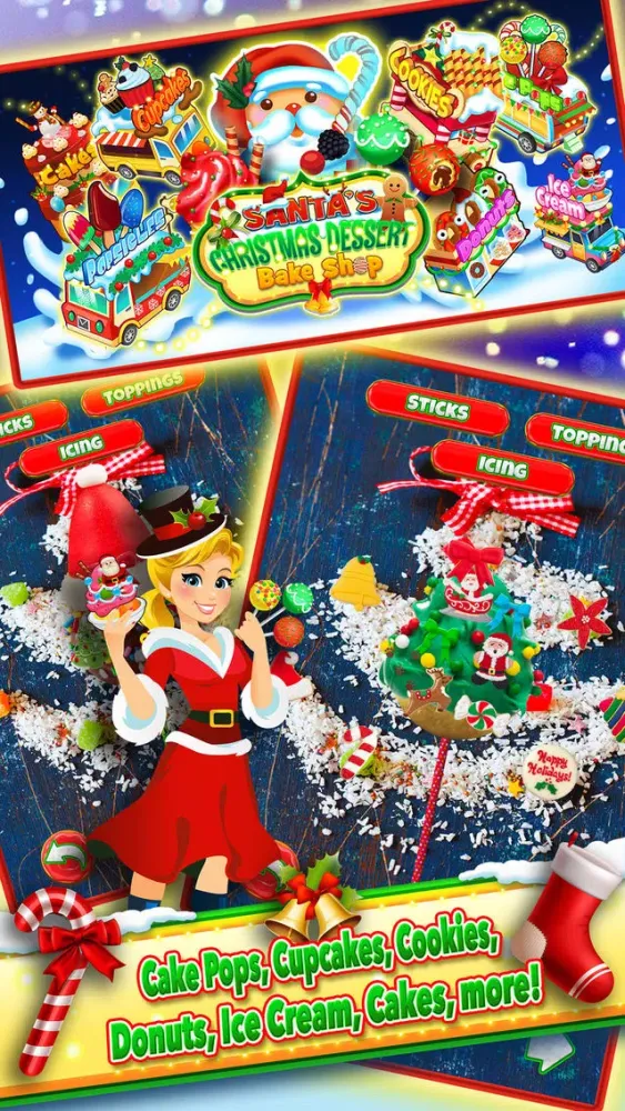 Zrzuty ekranu Christmas Dessert Santa Bake Shop Candy Maker Cook