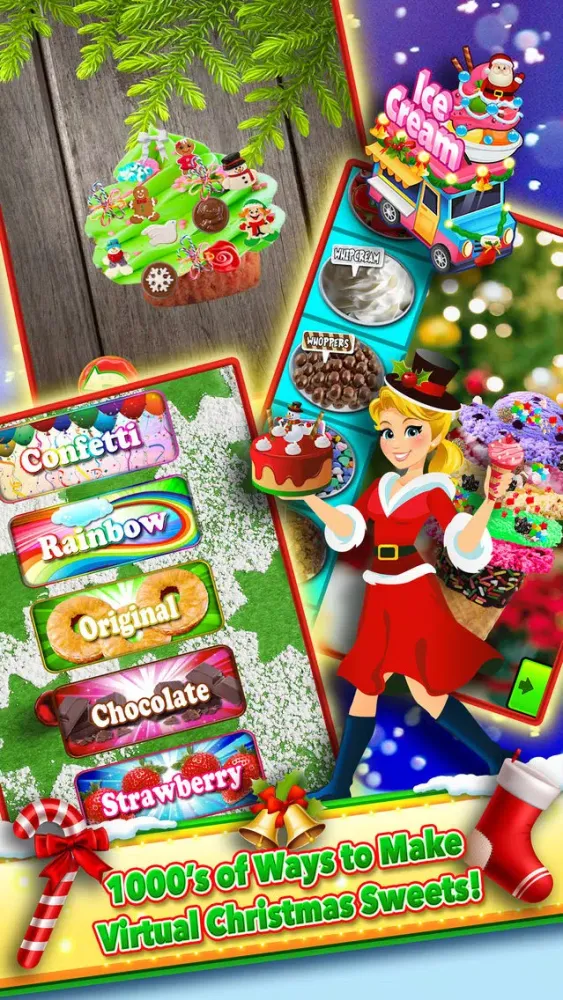 Zrzuty ekranu Christmas Dessert Santa Bake Shop Candy Maker Cook