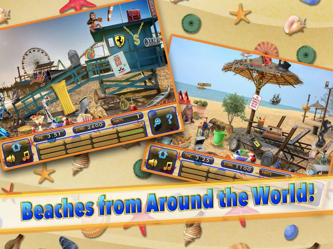 Capturas de pantalla de Summer Beach Vacation Objects - Hidden Object Time iPad 