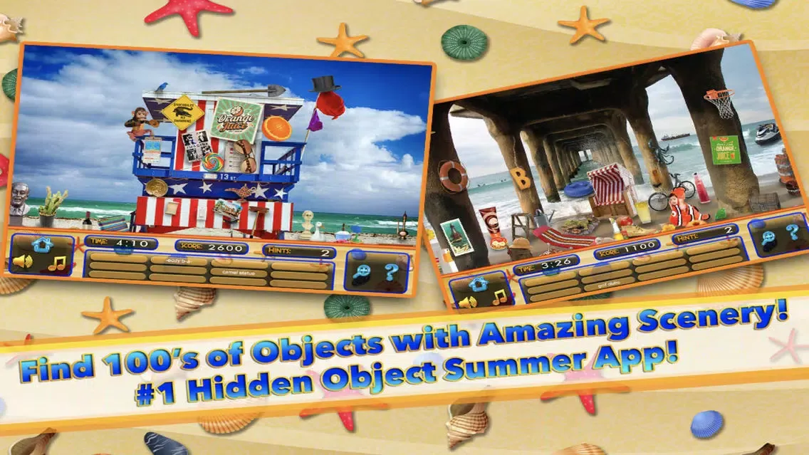 Capturas de pantalla de Summer Beach Vacation Objects - Hidden Object Time