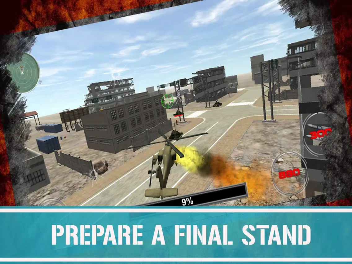 ภาพหน้าจอของ Helicopter Tanks War- Prepare a final stand in a fierce air combat iPad 