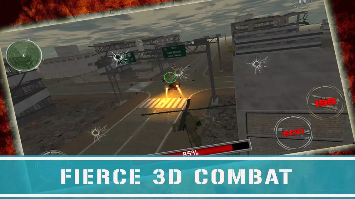 ภาพหน้าจอของ Helicopter Tanks War- Prepare a final stand in a fierce air combat