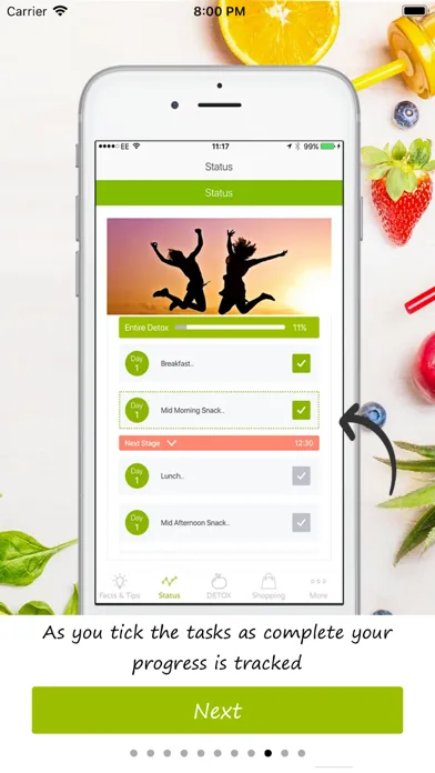 ภาพหน้าจอของ Detox Pro - Diets & Plans