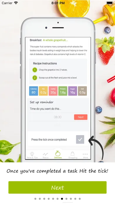 ภาพหน้าจอของ Detox Pro - Diets & Plans