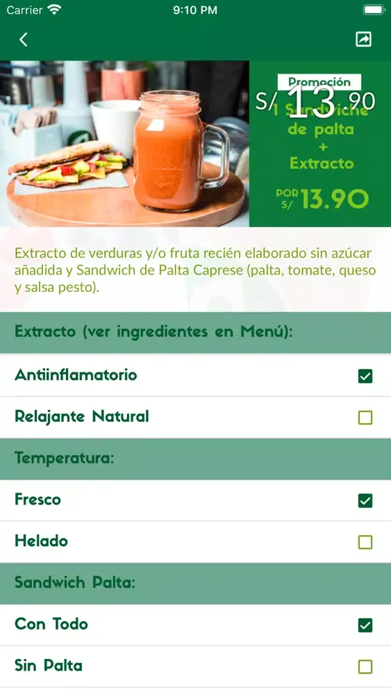 Capturas de pantalla de Detox Peru - Superfoods Bar