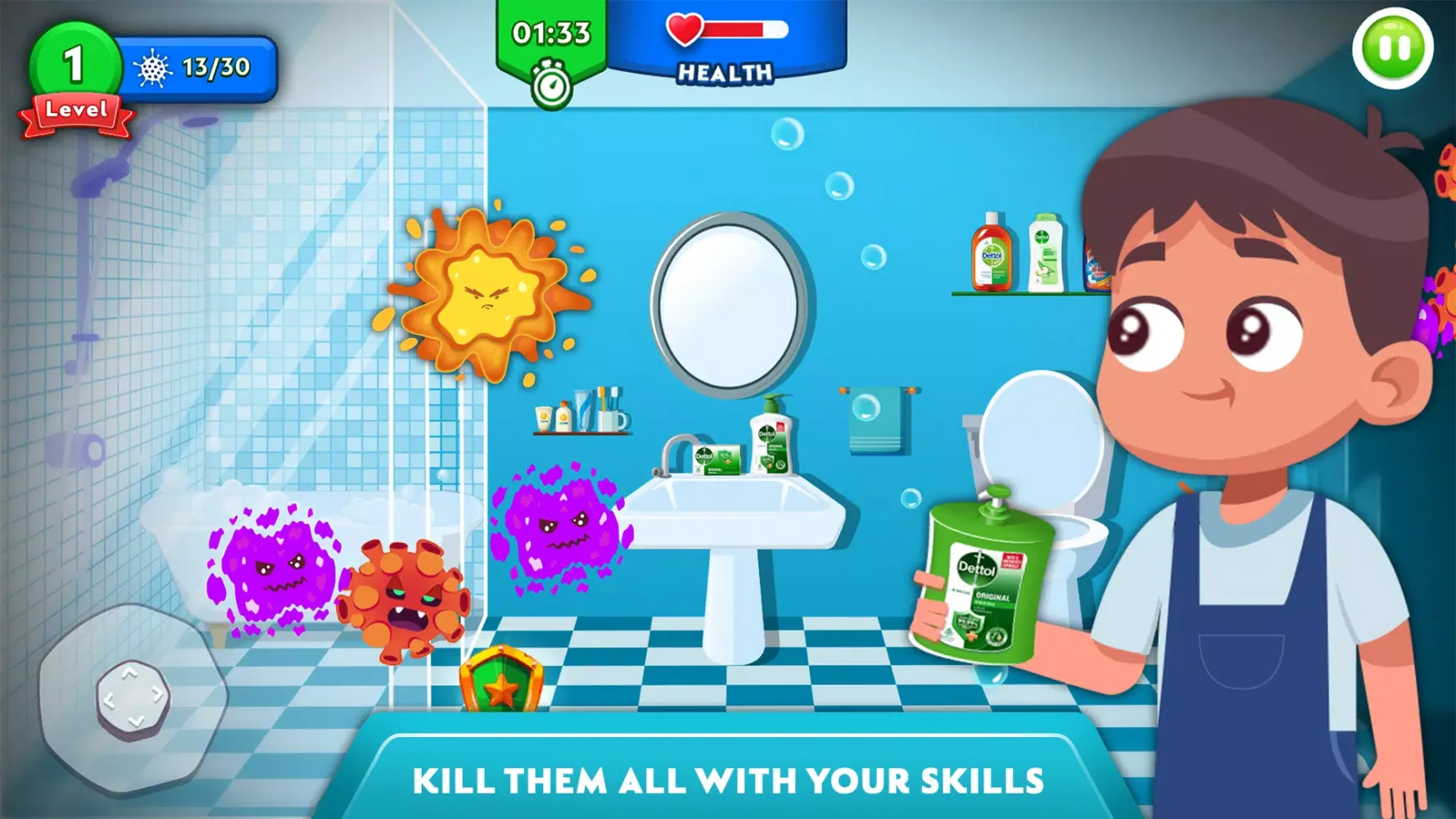 Capturas de tela do Dettol Hygieia