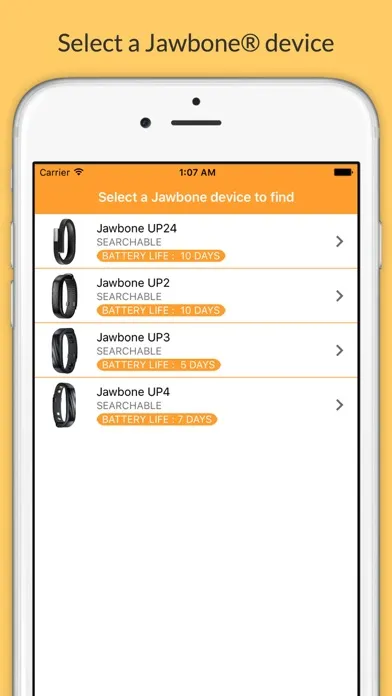 تصاویر Finder for Jawbone Lite - find your lost UP24, UP2, UP3 and UP4