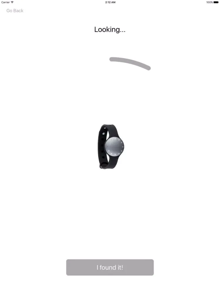 Tangkapan skrin Finder for Misfit - find your Shine and Flash device iPad 
