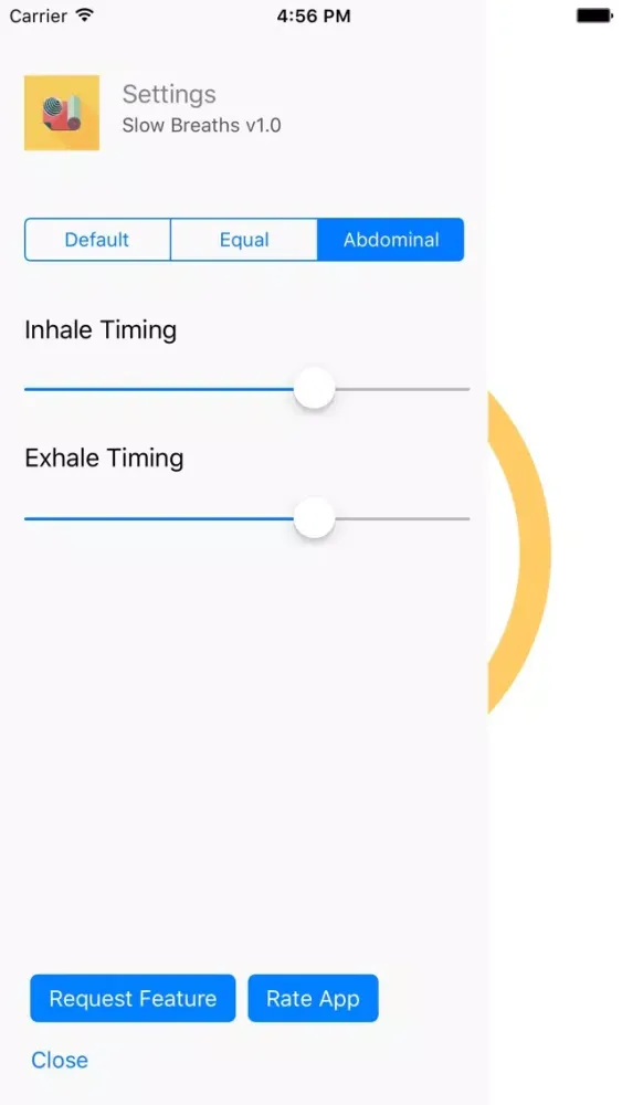 Slow Breaths - Breathing Meditation Exercise應用截圖