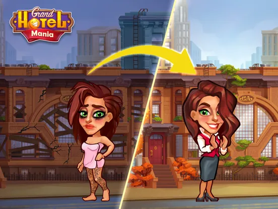 Grand Hotel Mania: Management iPad  سکرین شاٹس