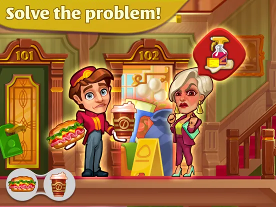 Grand Hotel Mania: Management iPad  سکرین شاٹس