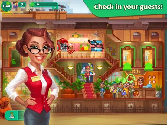 Grand Hotel Mania: Management iPad  سکرین شاٹس