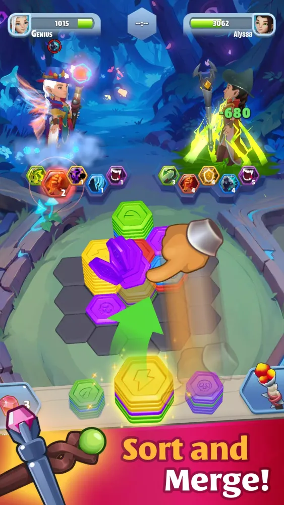تصاویر Hex Heroes・Hexagon puzzle game