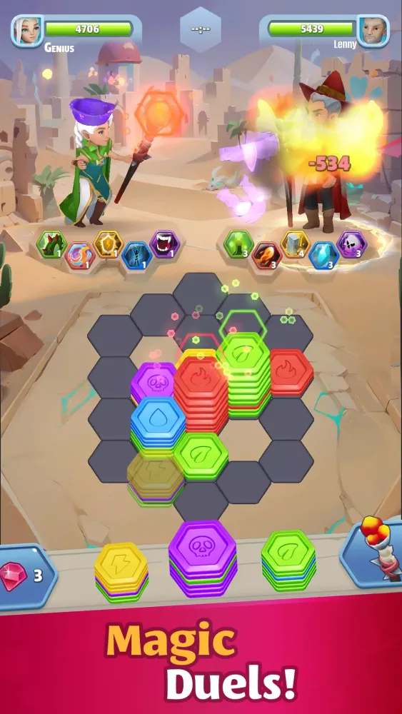 تصاویر Hex Heroes・Hexagon puzzle game