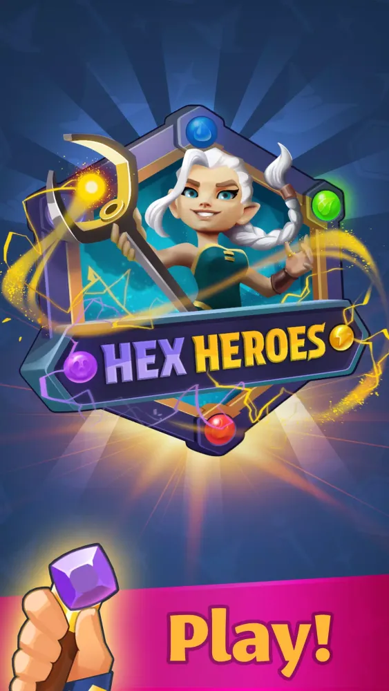 تصاویر Hex Heroes・Hexagon puzzle game