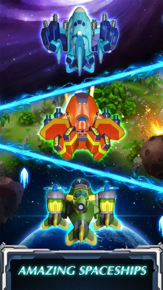 Captures d'écran de Spaceship war : Galaxy shooter