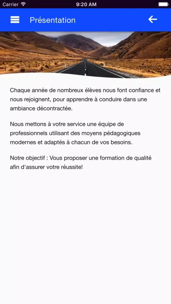 Screenshot di Ecole de conduite d'Aquitaine