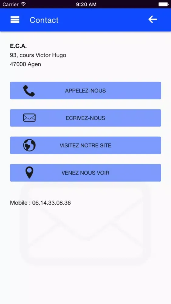 Screenshot di Ecole de conduite d'Aquitaine