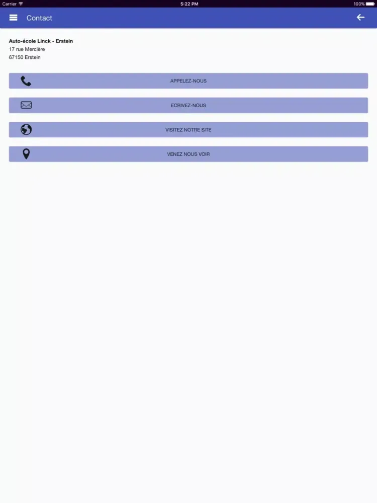 Auto-Ecole Linck iPad  스크린샷