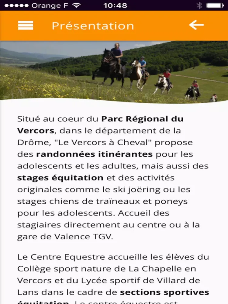 Vercors à Cheval iPad  Screenshots