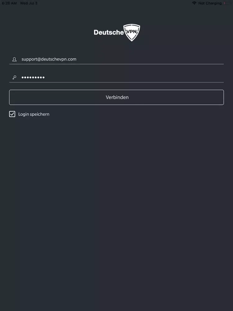 Deutsche VPN iPad  سکرین شاٹس