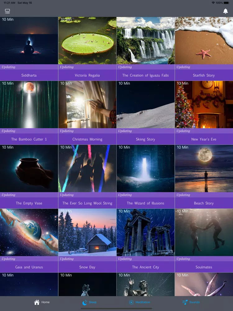 Ảnh chụp màn hình của Sleep Stories for adults iPad 
