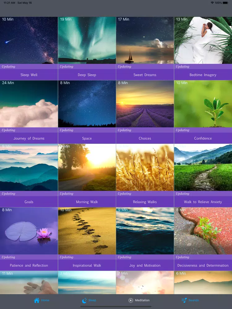 Ảnh chụp màn hình của Sleep Stories for adults iPad 