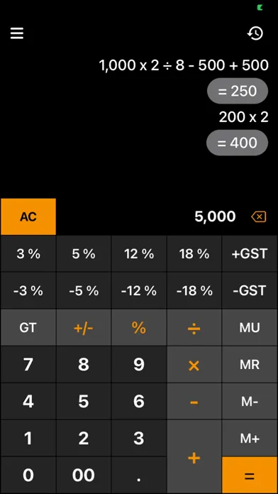 Tangkapan skrin Gst Calculator - Tax Clac