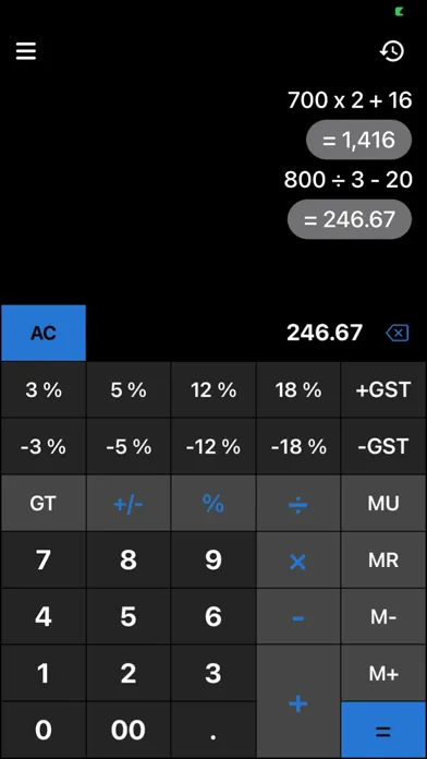 Tangkapan skrin Gst Calculator - Tax Clac