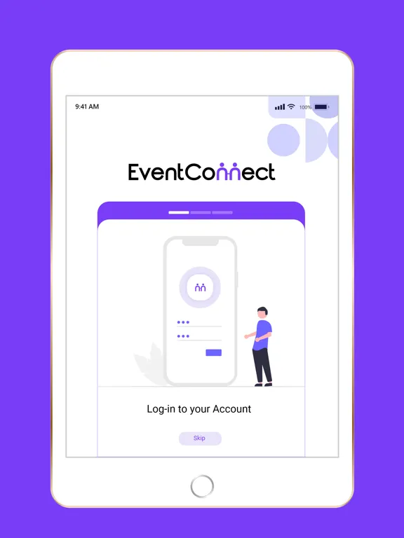 ภาพหน้าจอของ EventConnect.AI iPad 