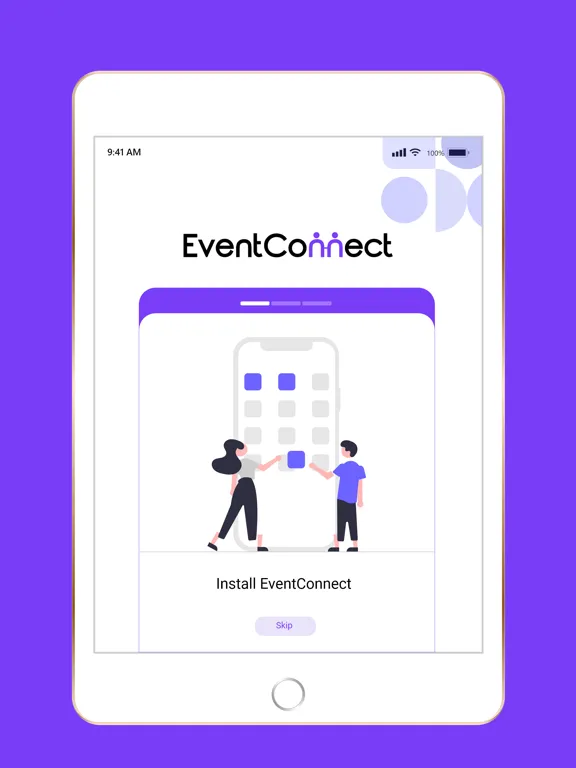 ภาพหน้าจอของ EventConnect.AI iPad 