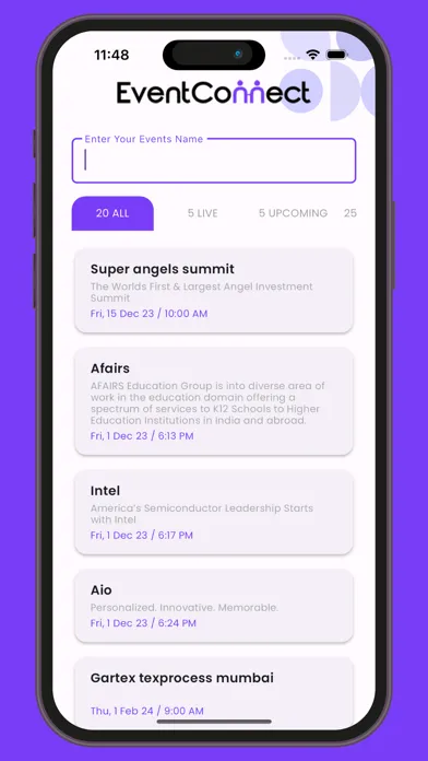 ภาพหน้าจอของ EventConnect.AI