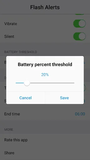 Capturas de pantalla de Flash Notification for All