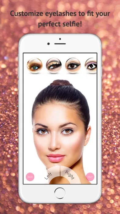 Tangkapan skrin Eye Lash Editor Pro - Create Beauty Selfie Face with Perfect Eyelash Extension