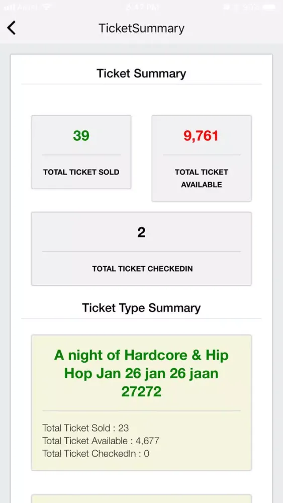 ภาพหน้าจอของ On Tap Tickets