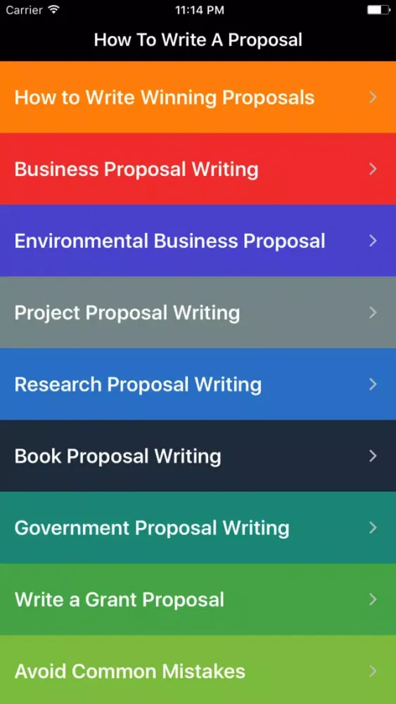 How To Write a Proposal স্ক্রিনশট