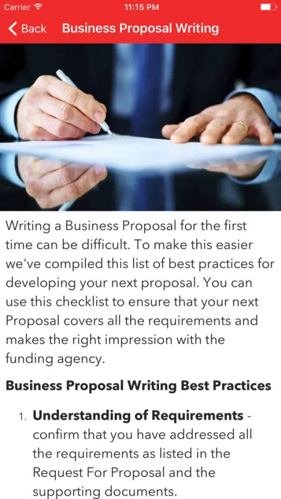 How To Write a Proposal স্ক্রিনশট