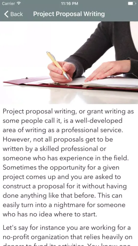 How To Write a Proposal স্ক্রিনশট