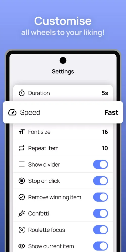 Screenshot di Spin the Wheel
