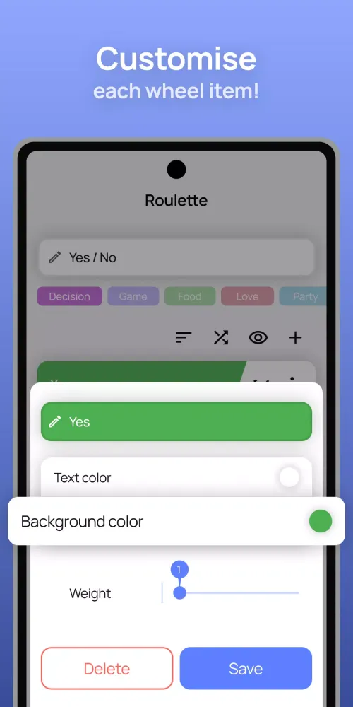 Screenshot di Spin the Wheel