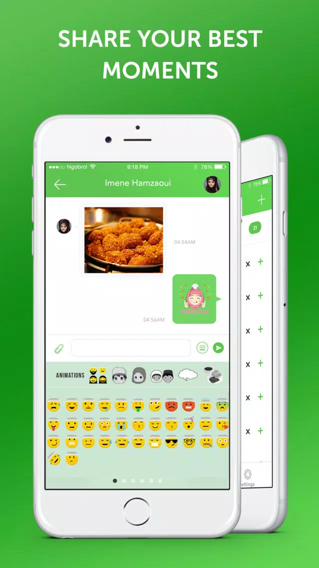 Muslim Emoji Messaging App应用截图
