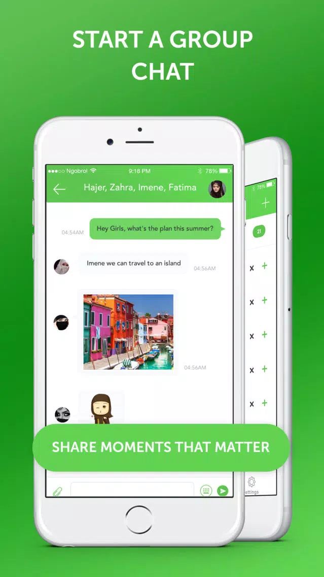 Muslim Emoji Messaging App应用截图