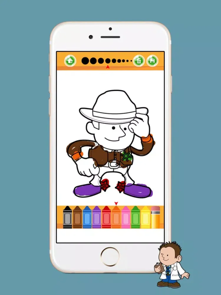 تصاویر Jobs Coloring Book For Kids iPad 