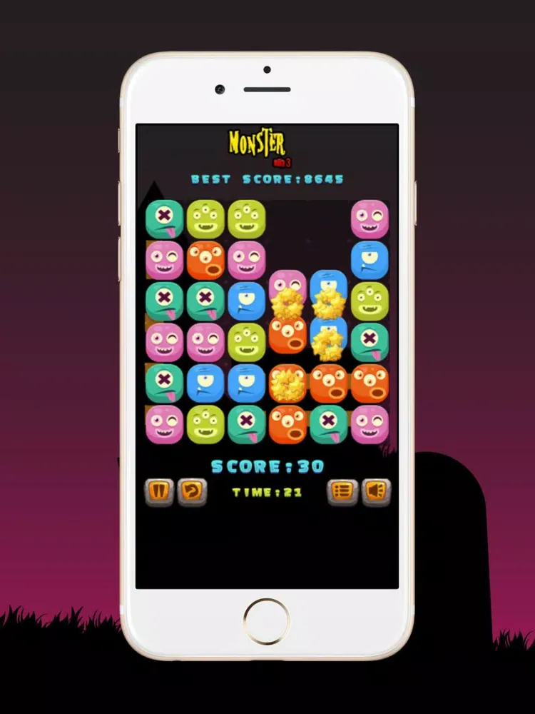 Capturas de tela do Monster Match 3+ Game iPad 