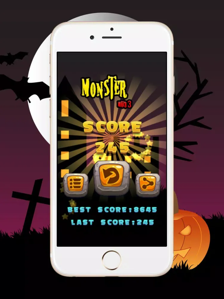 Capturas de tela do Monster Match 3+ Game iPad 