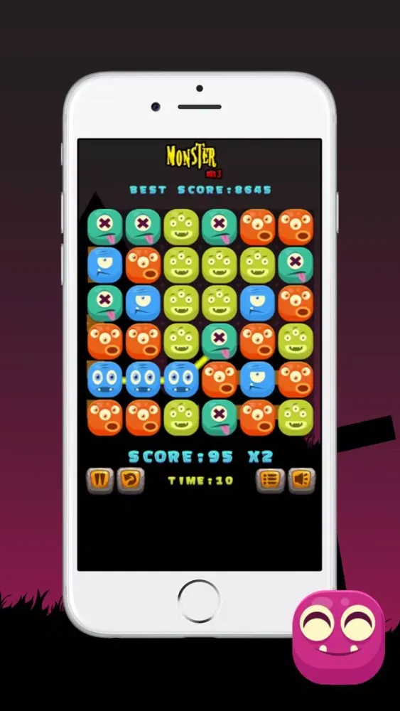 Capturas de tela do Monster Match 3+ Game