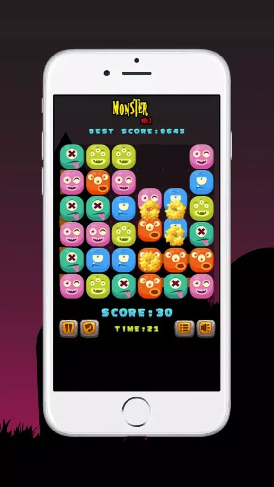 Capturas de tela do Monster Match 3+ Game